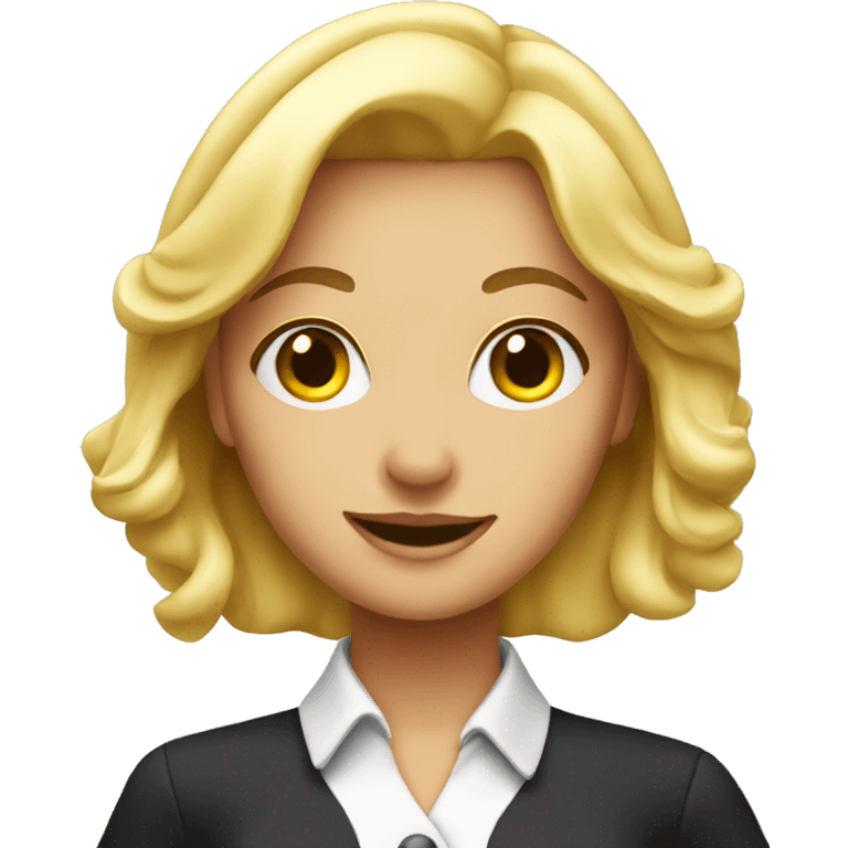 blond Girl waitress emoji