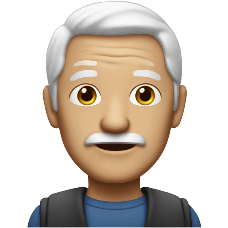 old man with white hair emoji