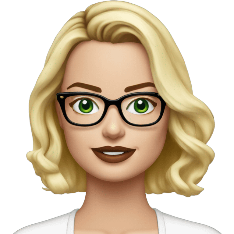 :Margot Robbie: glasses  emoji