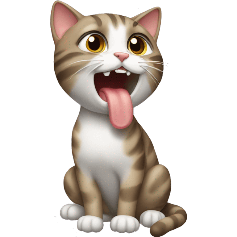 Cat licking emoji