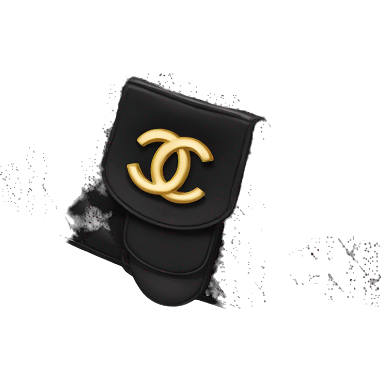 Black chanel bag emoji