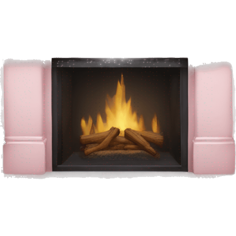 Pale pink Christmas mantle emoji