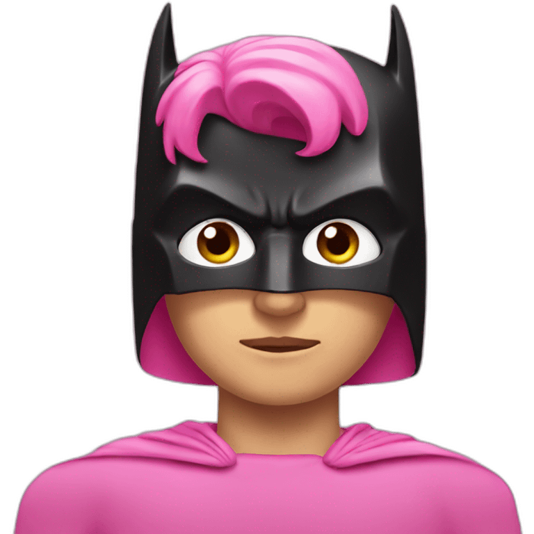 Pink Batman emoji