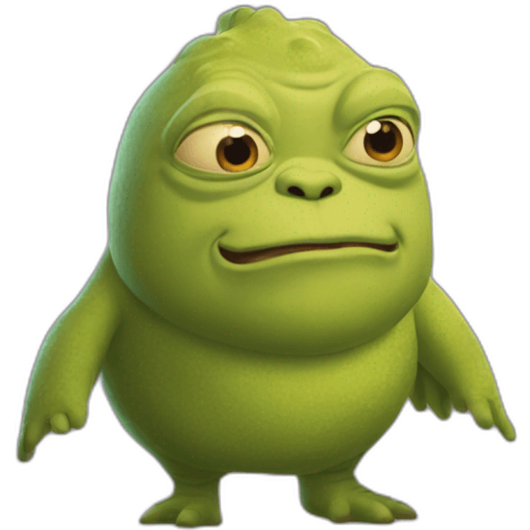 Blobvis als Shrek emoji