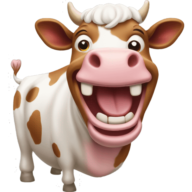 Laughing cow emoji