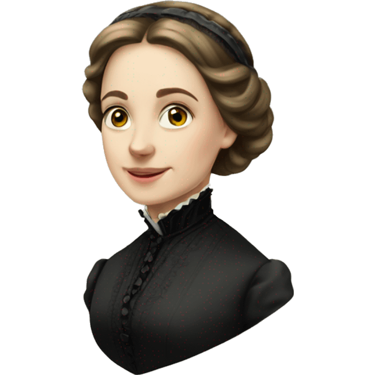 Young Caucasian Victorian widow emoji