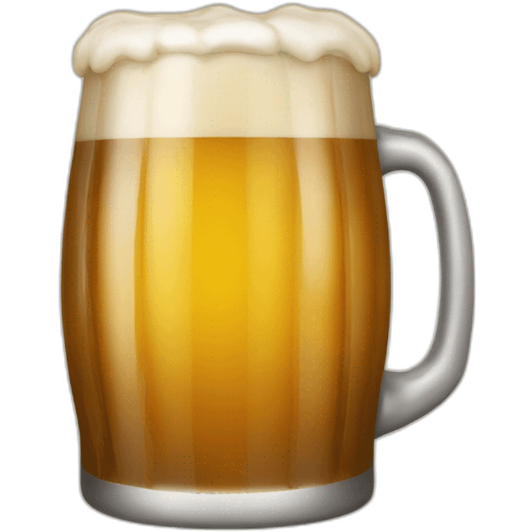 Une bière qui bois une bière emoji