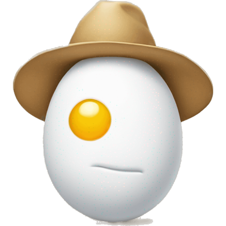 Egg wearing hat  emoji