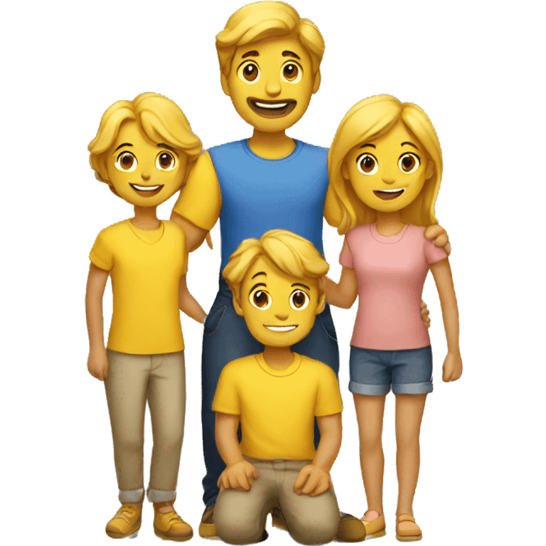 yellow family emoji