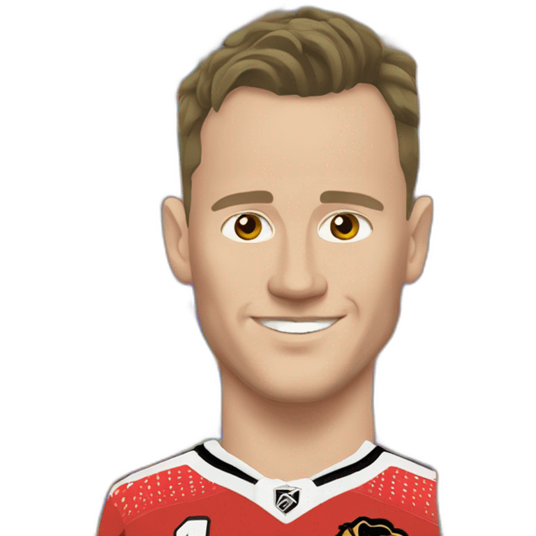 Jonathan Toews as rainbow colored rock  emoji