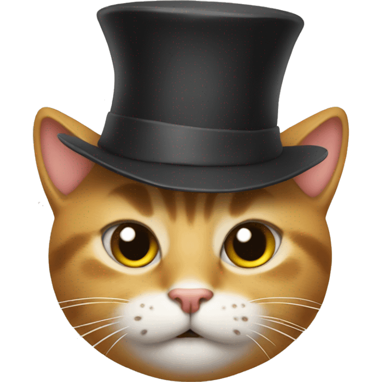 Cat and hat emoji