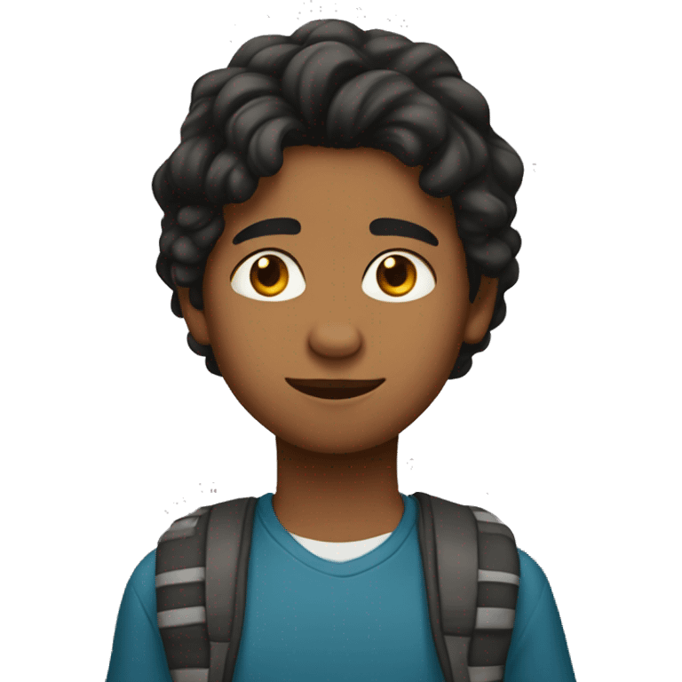 indian-canadian 11 year old boy in middle school emoji