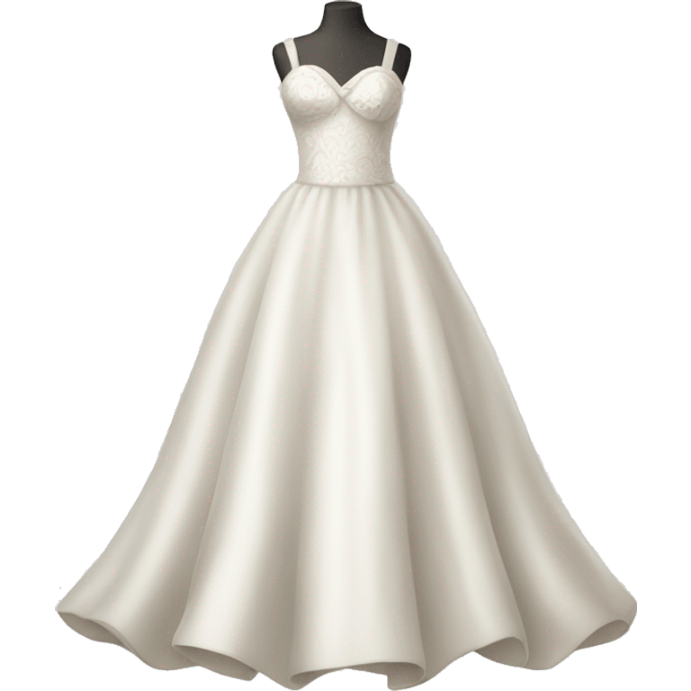 whimsical wedding dress emoji