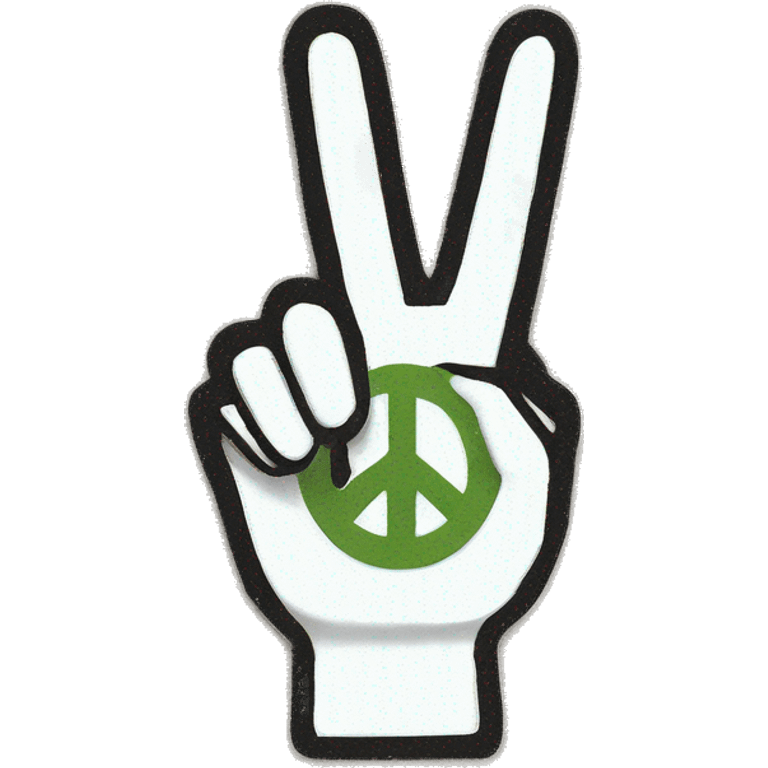 Peace sign  emoji