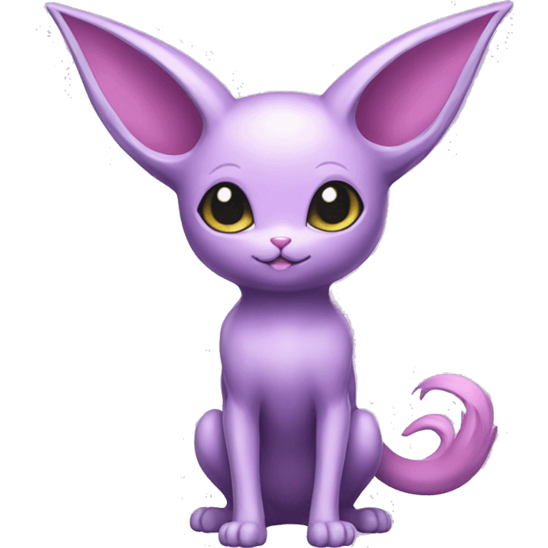 Kawaii Espeon full body emoji