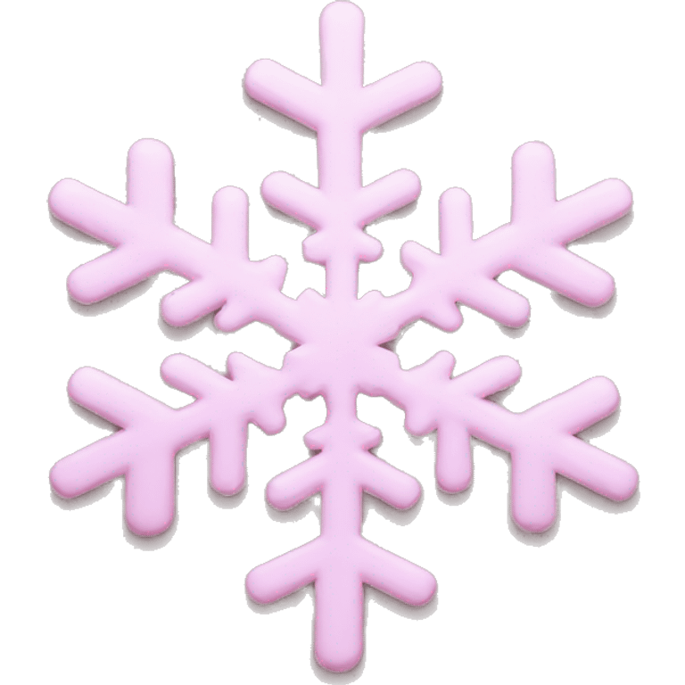 pastel pink snowflake  emoji