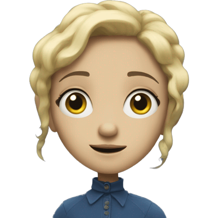 Luna de boton coraline  emoji