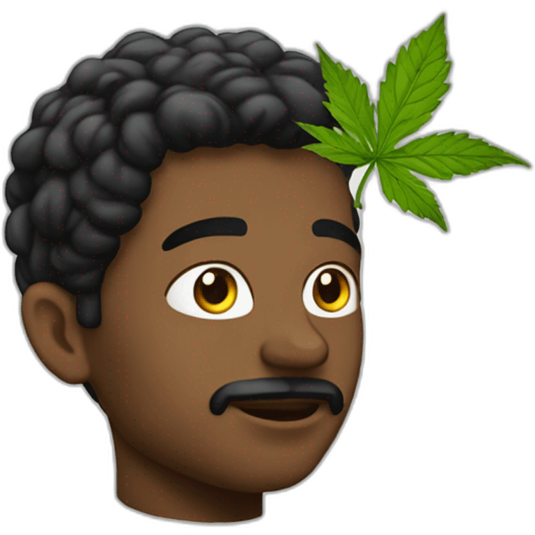 garçon défoncé weed emoji