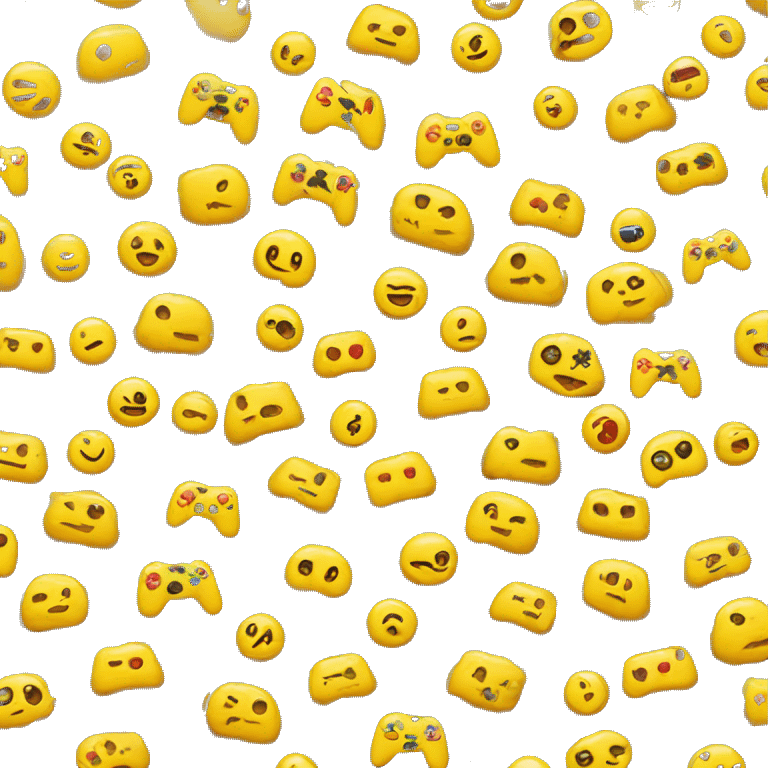 Gaming and yellow hint emoji