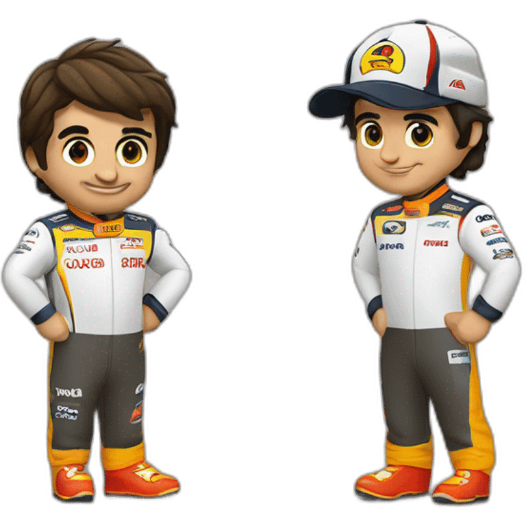 Carlos sainz and Charles lecler emoji