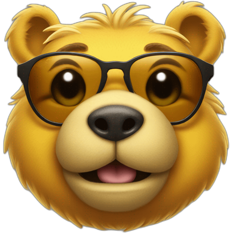 winnie the poo with sunglasses emoji