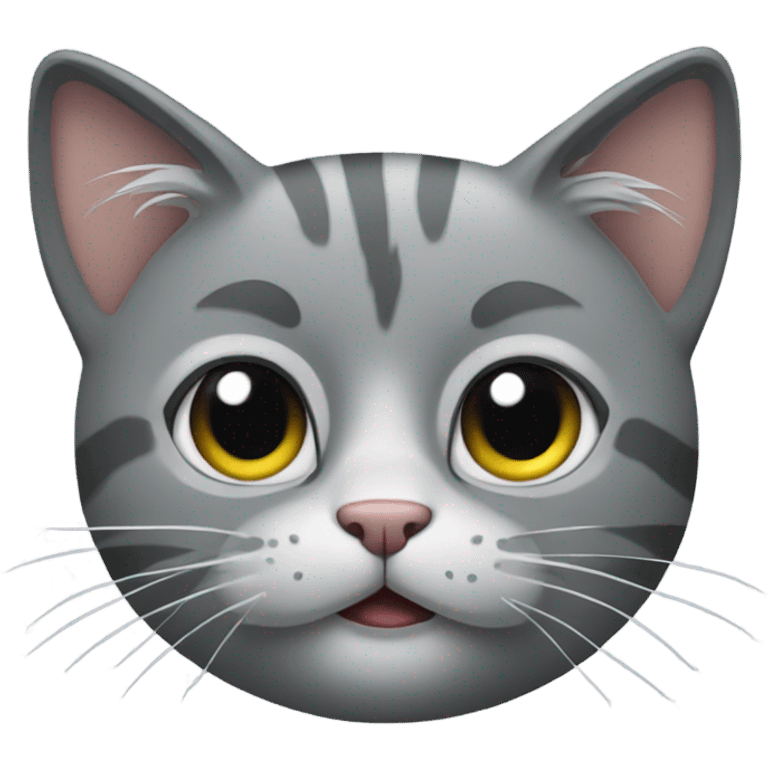 Grey cat emoji