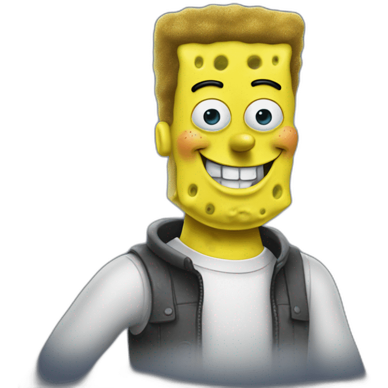 SpongeBob as Elon musk  emoji