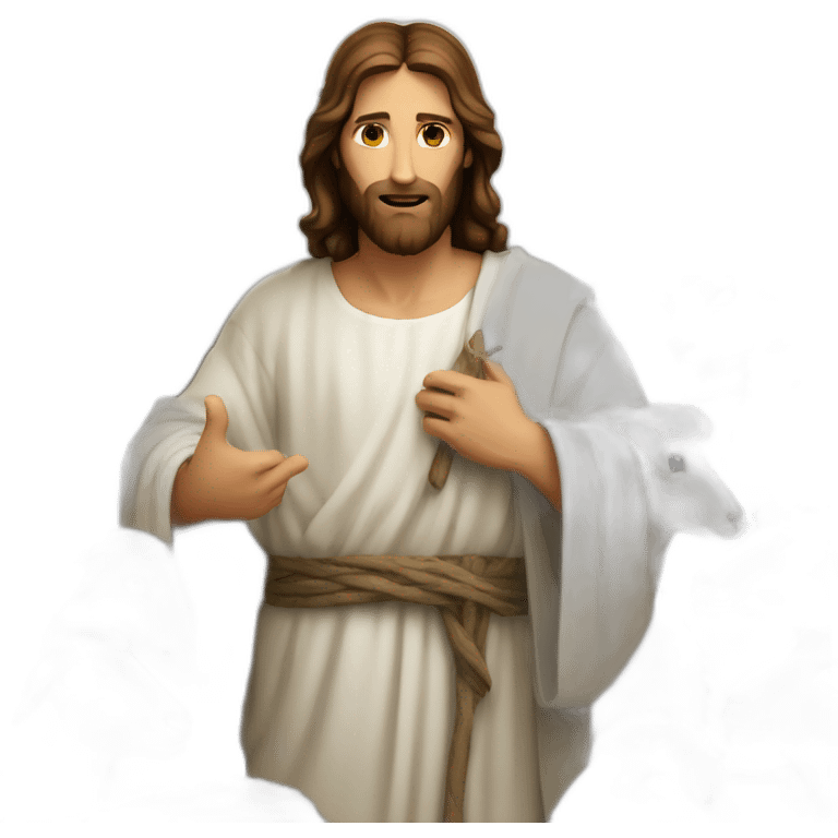 Jesus-Christ and sheep emoji