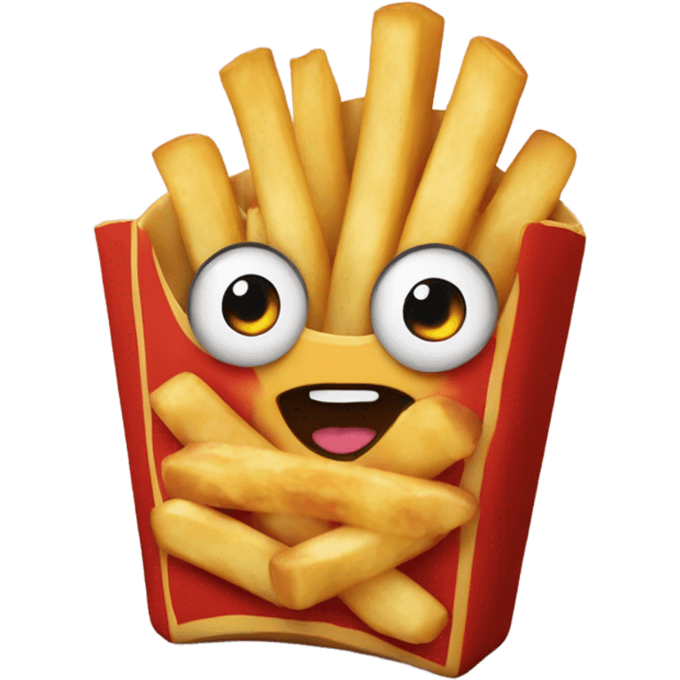 Pizza French fry emoji