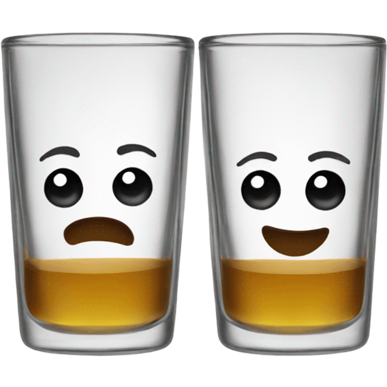 Two shot glasses  emoji