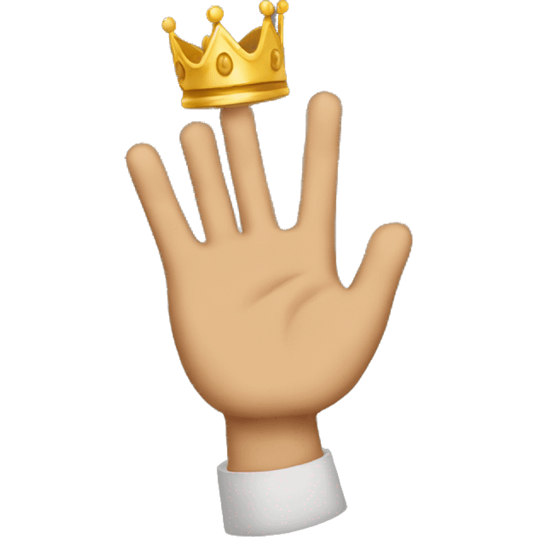 King Baldwin Raised Hand emoji