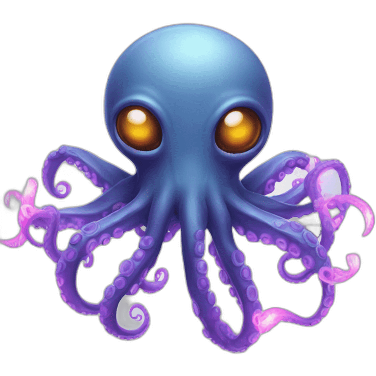 Octopus alien with lasers emoji