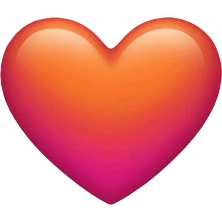 Dark orange pink heart  emoji