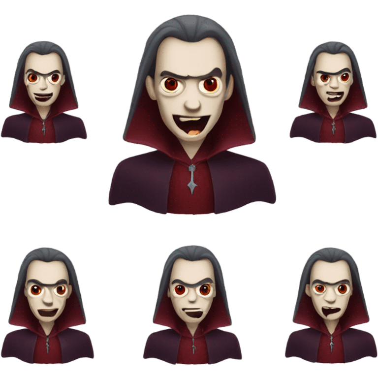 burgundy vampire emoji