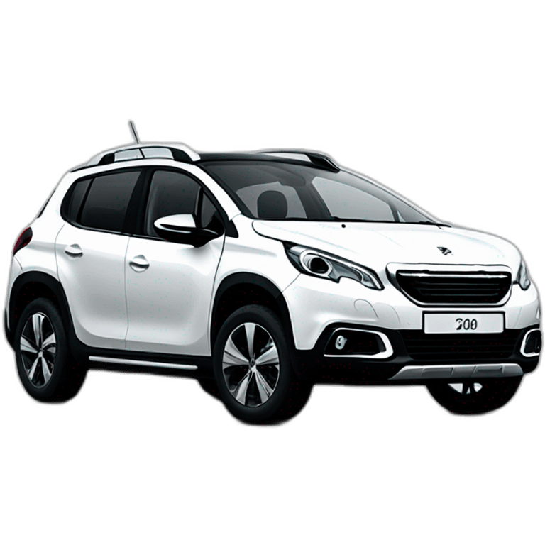 Peugeot 2008 White sport emoji