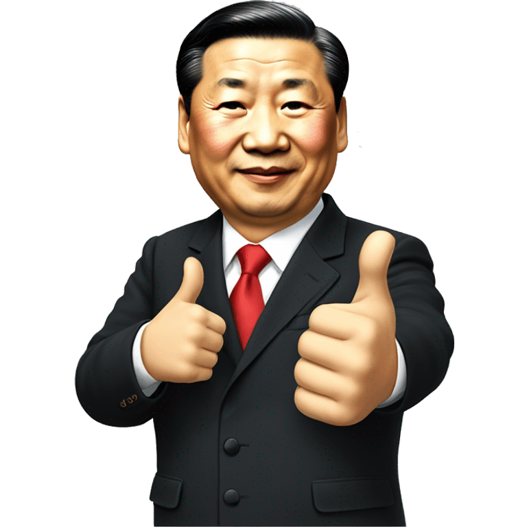 xi jinping thumps up emoji