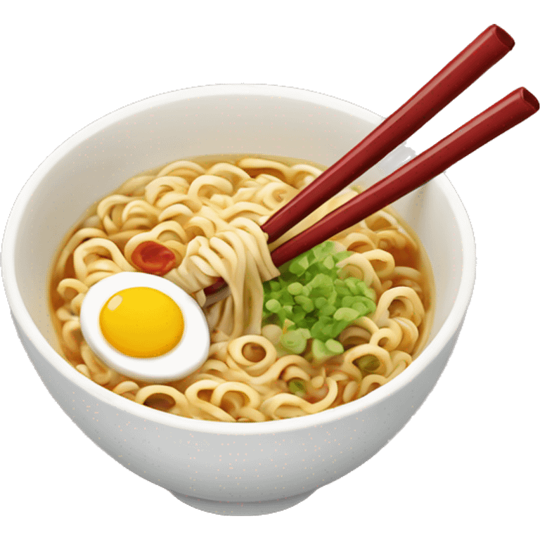 Japanese ramen and chopsticks  emoji