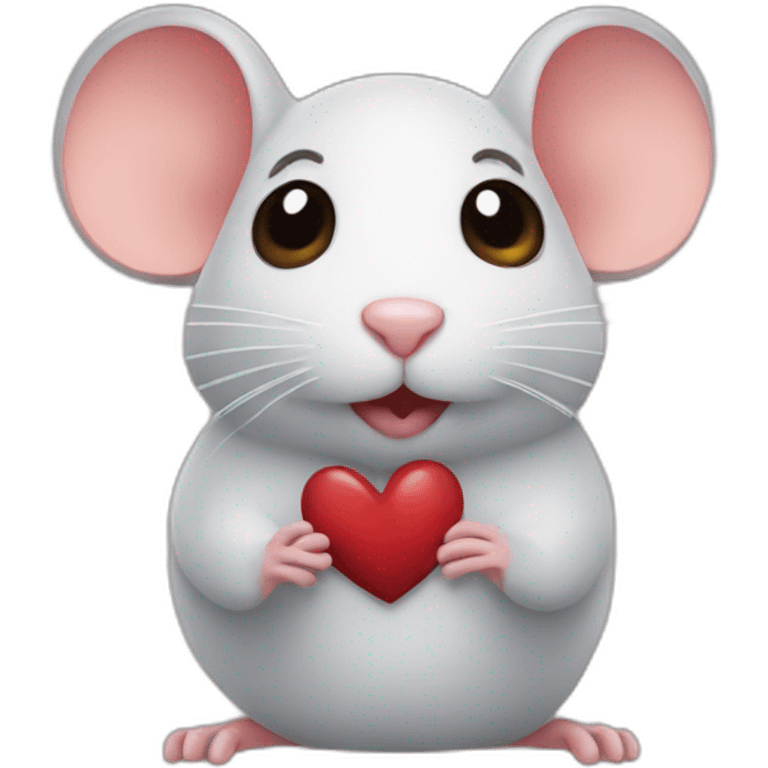 Mouse heart  emoji