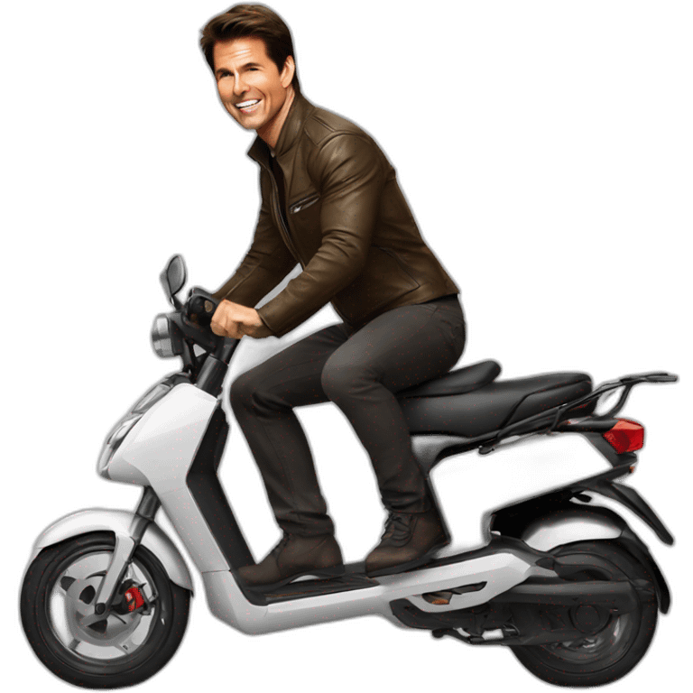 Tom Cruise lectric scooter  emoji