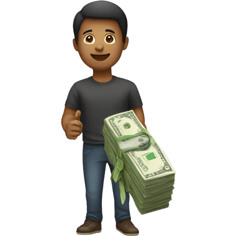 human with money emoji