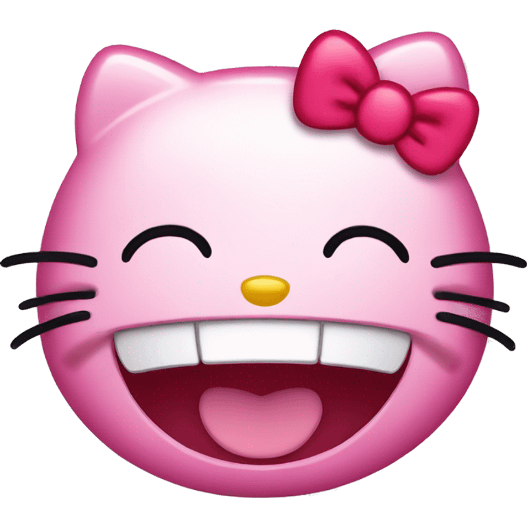 hello kitty laughing emoji