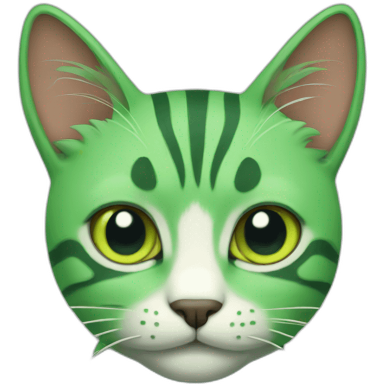 green cat emoji