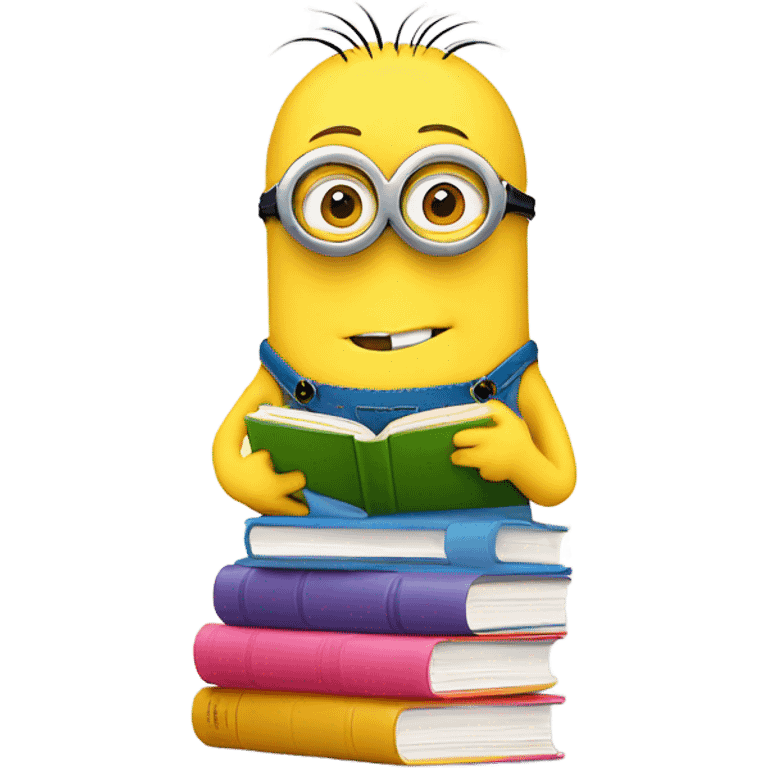 minion with books emoji