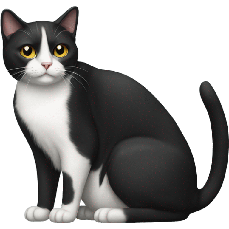 Tuxedo cat emoji