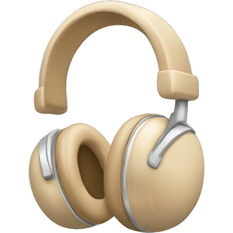 beige headphones emoji