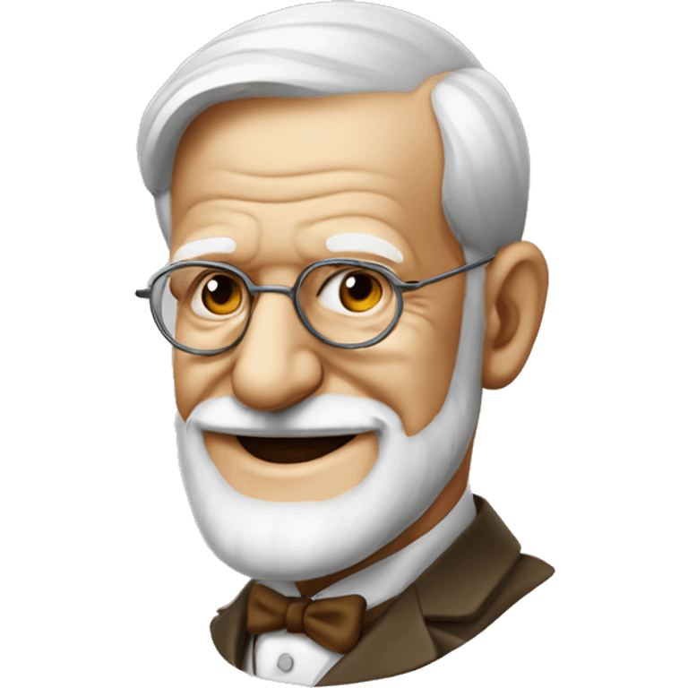 sigmund freud smiling emoji