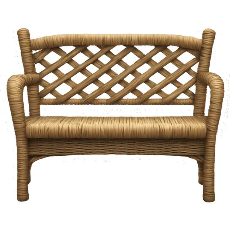 Wicker bench  emoji