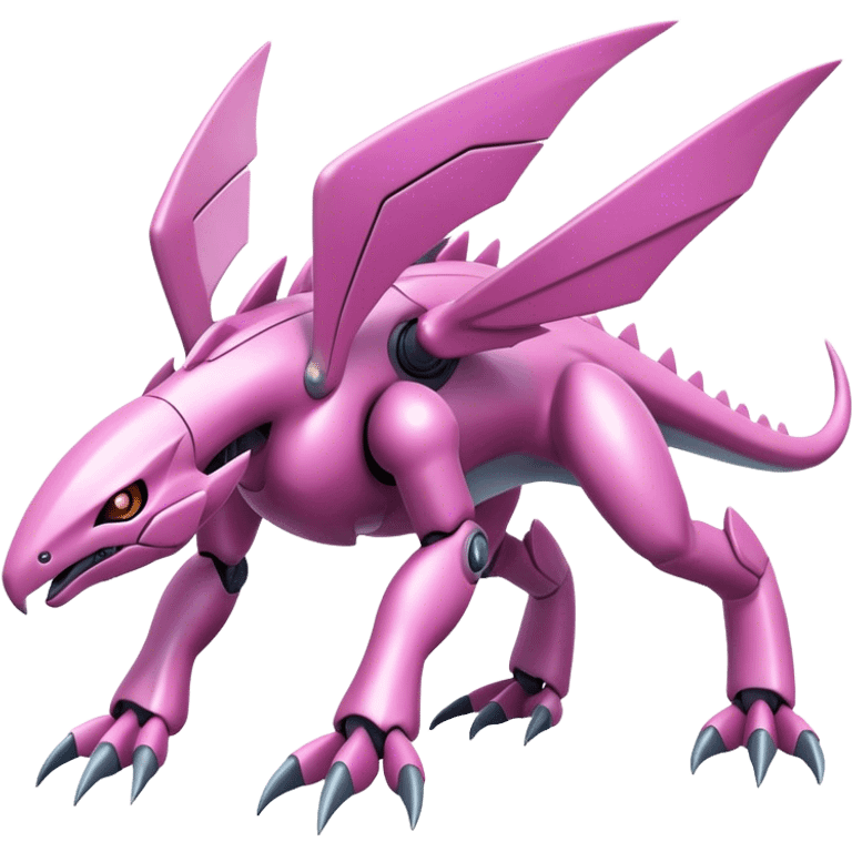  Cool Edgy Shiny Ethereal Legendary Digimon-Genesect-Palkia-hybrid full body emoji