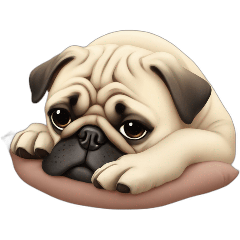 sleepy-hsppy-pug emoji