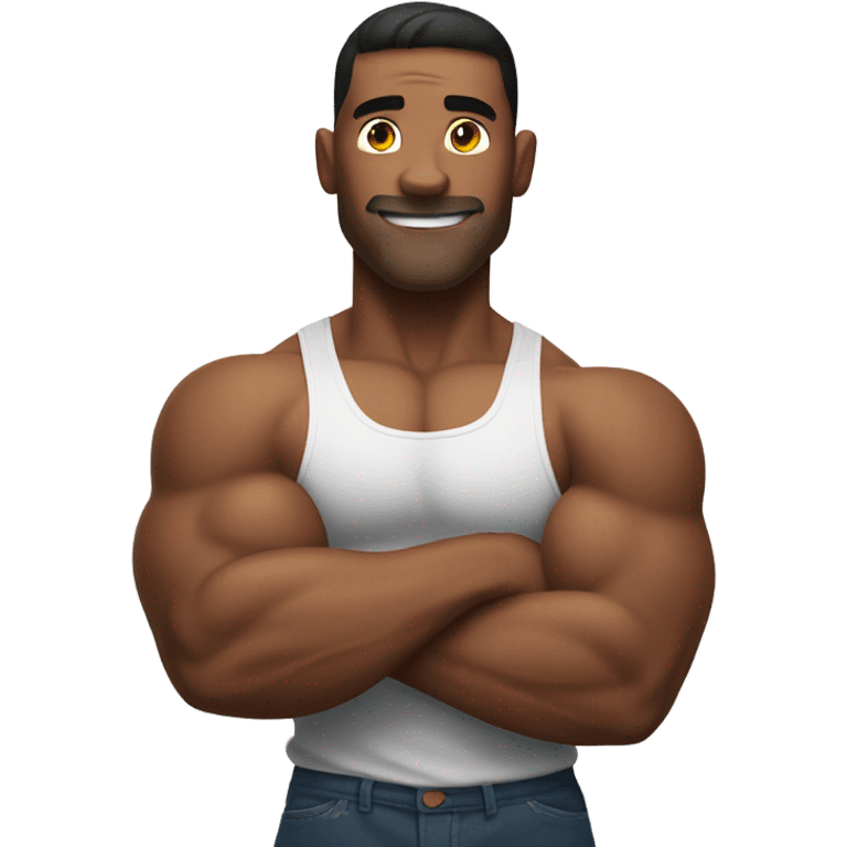 Muscle man flexing  emoji